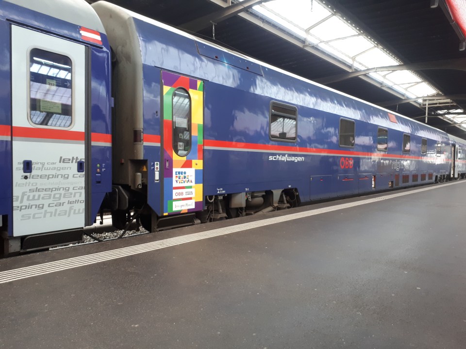 ÖBB Nightjet (Nachtzug) in Zürich