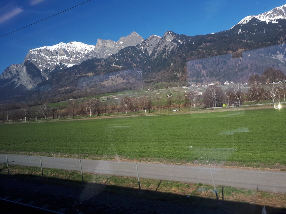 Blick aus dem Zugfenster