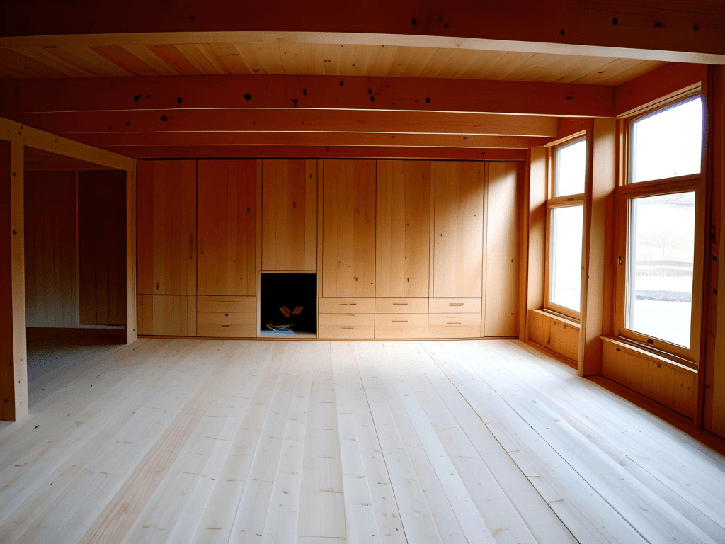 Leerer raum Als symbol für den Aufbau